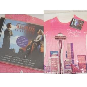 Sleepless in Seattle Bling Top AND CD.  Medium.